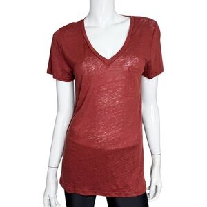 🤑 4/$24 J. Crew V-Neck Short Sleeveve Red Tee‎ Shirt